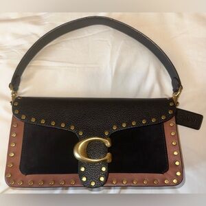 Coach Tabby Mixed Leather Shoulder Bag
